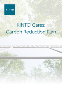 KINTO Cares - Carbon Reduction Plan